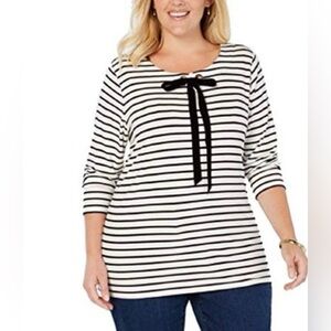 NWT CHARTER CLUB STRIPED TOP